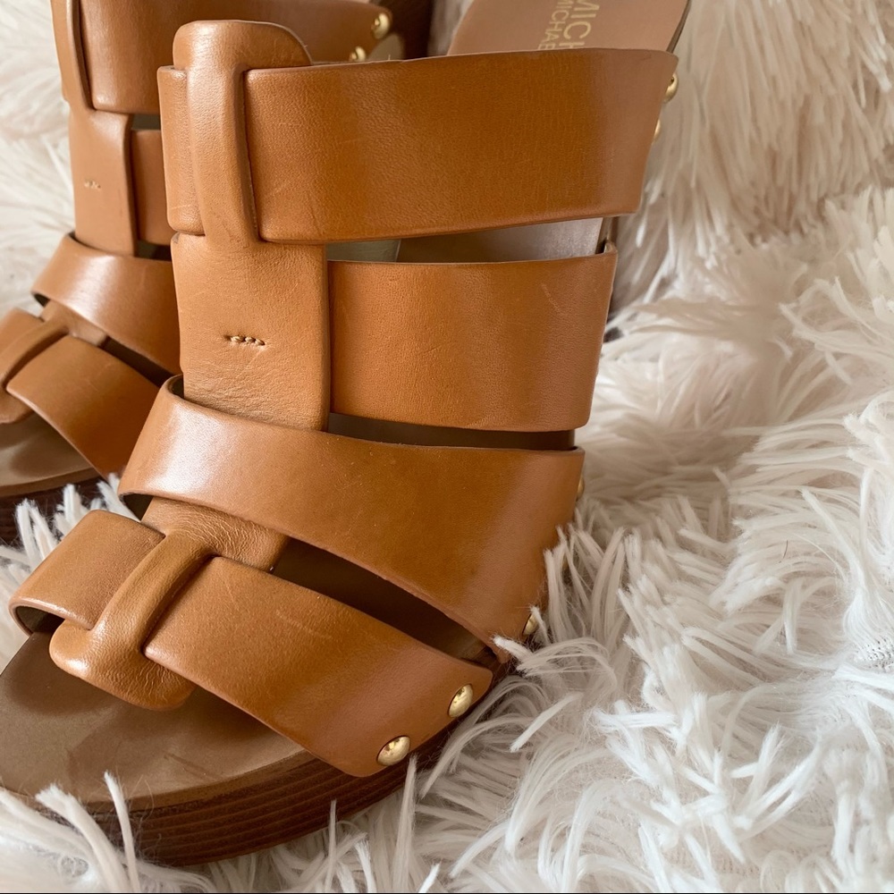 Michael Kors Somerly Leather Mule Pump Heels - Picture 7 of 12